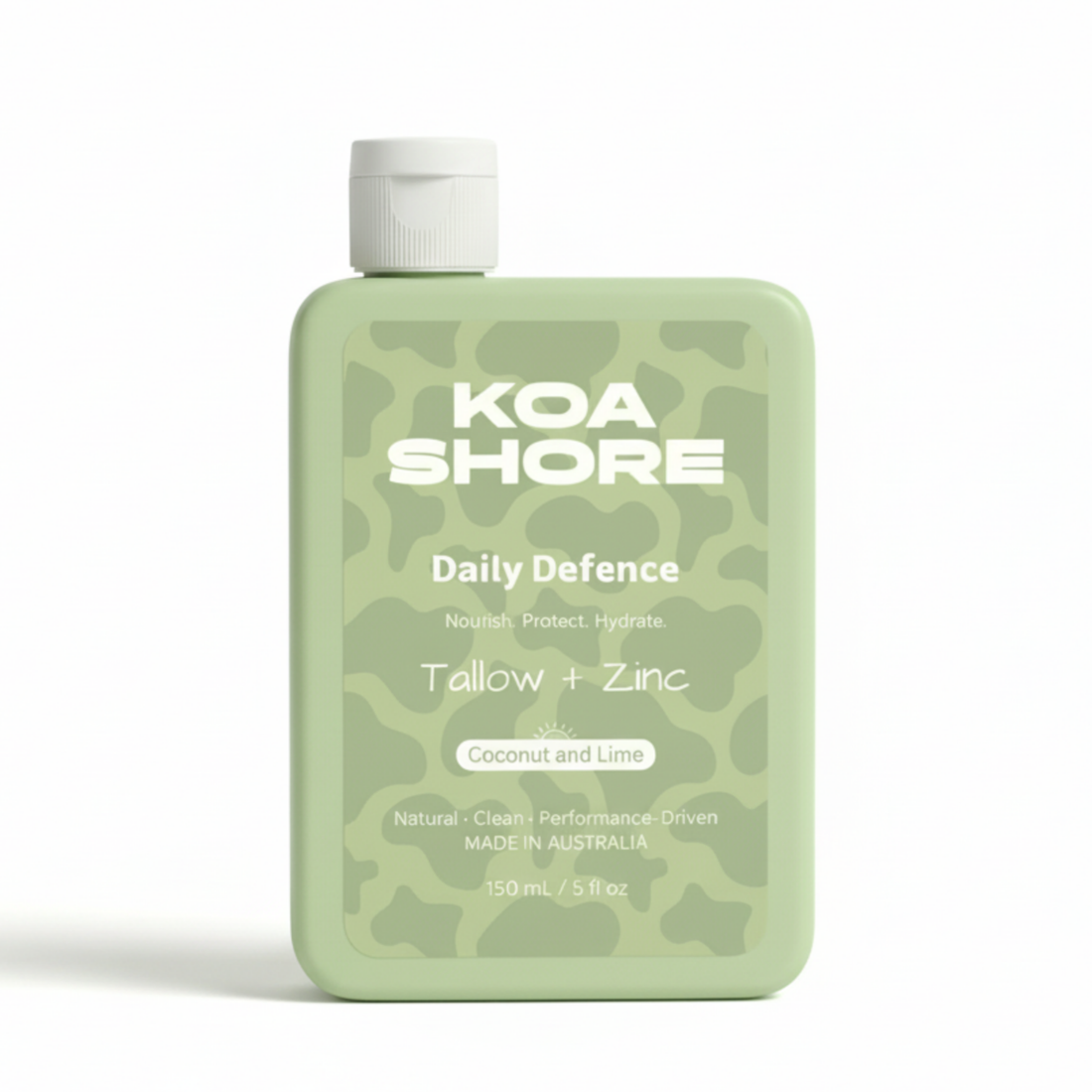 Koa Shore Daily Defence Coconut Lime — non-nano zinc oxide moisturiser