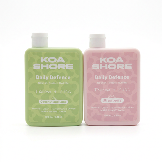 Daily Defence 2-Pack Bundle — Coconut Lime and Strawberry tallow moisturiser by Koa Shore